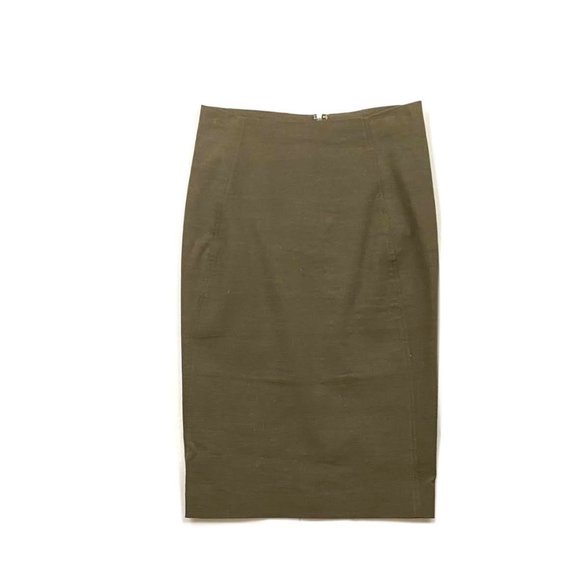 Donna Karan Linen Knee-Length Skirt - Size 4